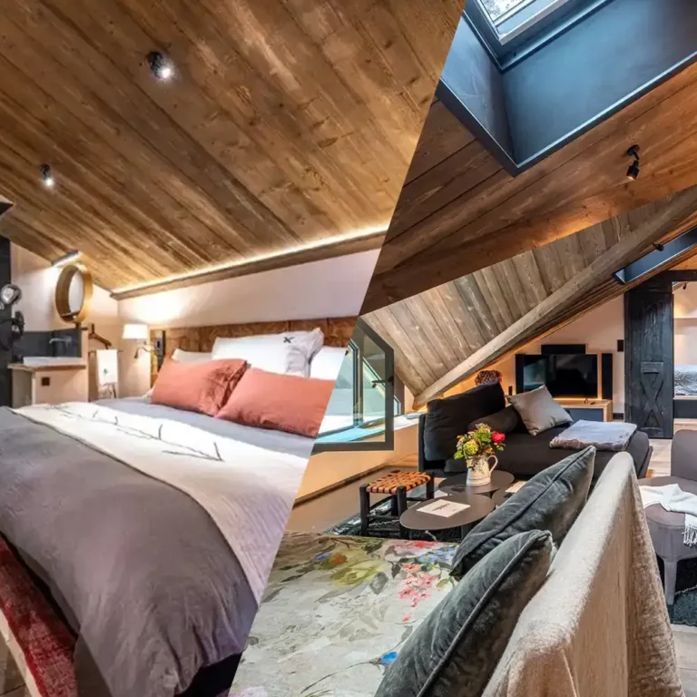 Intérieur des chambres La grange aux hirondelles + Le Grenier sur l'eau