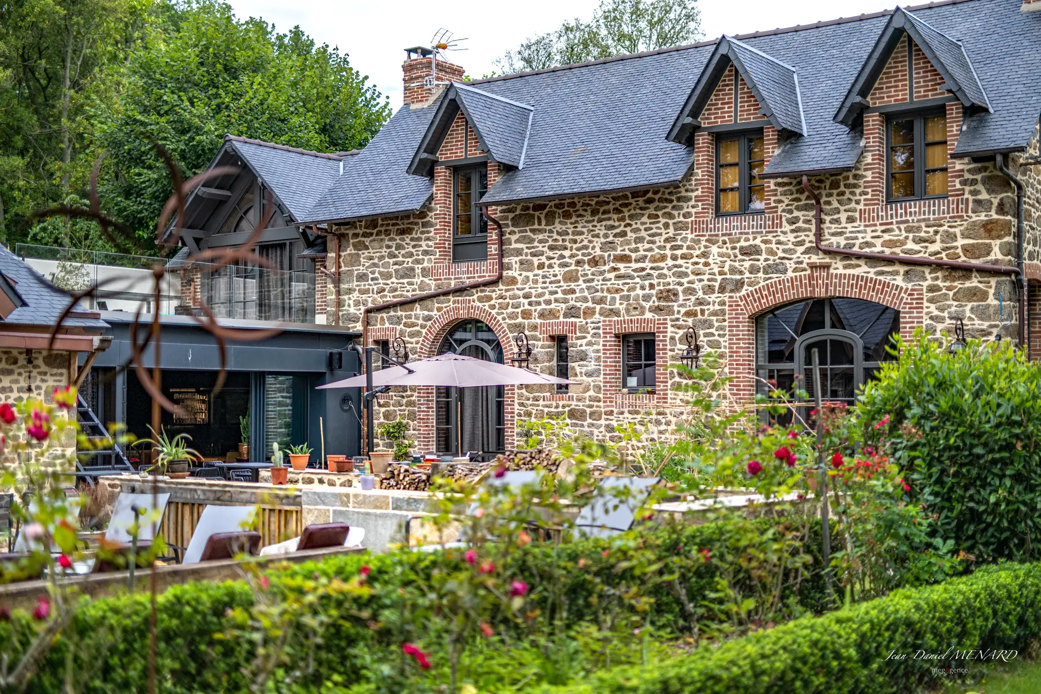 Vue sur l'extérieur du bâtiment