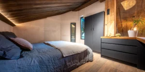 Chambre lit double de la Grange aux hirondelles